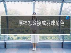 原神怎么换成羽球角色