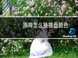 原神怎么换棋盘颜色