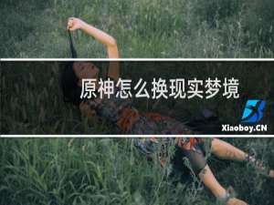 原神怎么换现实梦境