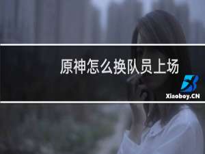 原神怎么换队员上场