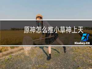 原神怎么推小草神上天