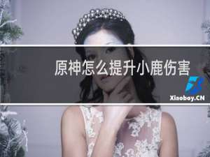 原神怎么提升小鹿伤害