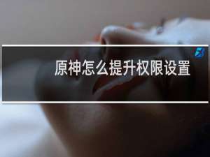 原神怎么提升权限设置