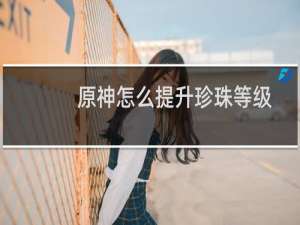 原神怎么提升珍珠等级