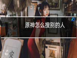 原神怎么搜别的人