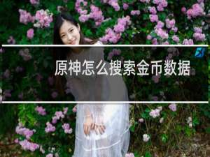 原神怎么搜索金币数据