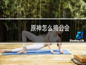 原神怎么搞公会