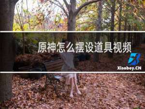 原神怎么摆设道具视频