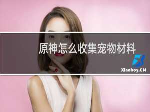 原神怎么收集宠物材料