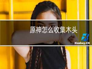 原神怎么收集木头