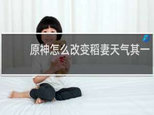 原神怎么改变稻妻天气其一