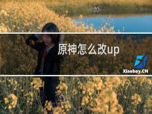 原神怎么改up