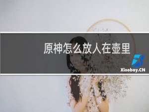 原神怎么放人在壶里