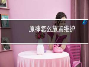 原神怎么放置维护