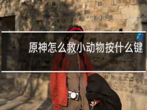 原神怎么救小动物按什么键