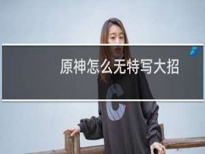 原神怎么无特写大招