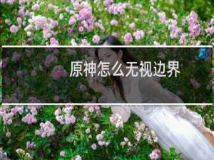 原神怎么无视边界