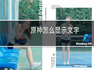 原神怎么显示文字