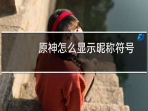 原神怎么显示昵称符号