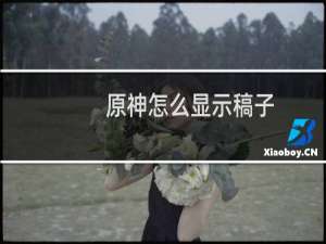 原神怎么显示稿子