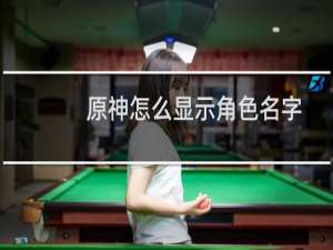 原神怎么显示角色名字