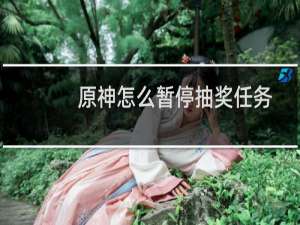 原神怎么暂停抽奖任务