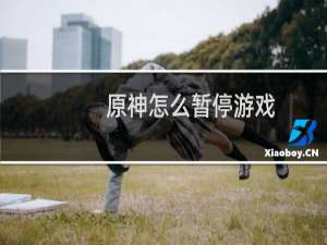 原神怎么暂停游戏