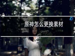 原神怎么更换素材