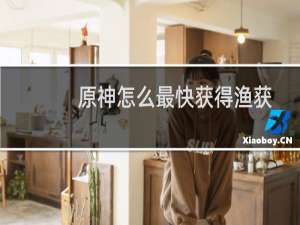 原神怎么最快获得渔获