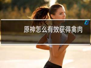 原神怎么有效获得禽肉