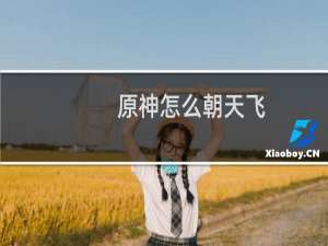 原神怎么朝天飞