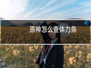 原神怎么查体力条