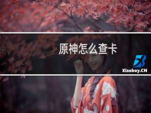 原神怎么查卡