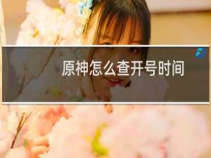 原神怎么查开号时间
