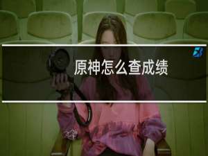 原神怎么查成绩