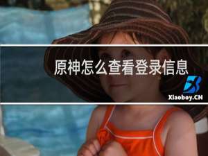 原神怎么查看登录信息