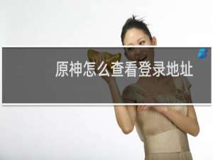 原神怎么查看登录地址