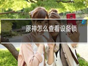 原神怎么查看设备锁