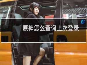 原神怎么查询上次登录