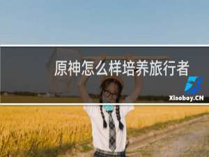 原神怎么样培养旅行者