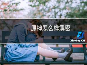 原神怎么样解密