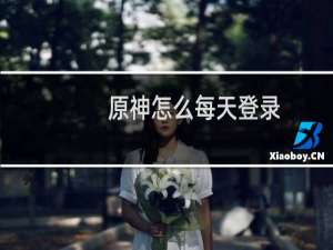 原神怎么每天登录