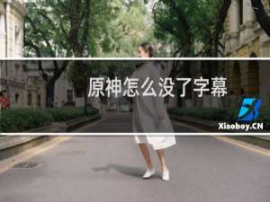 原神怎么没了字幕
