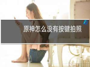 原神怎么没有按键拍照