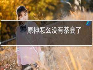 原神怎么没有茶会了