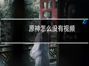 原神怎么没有视频