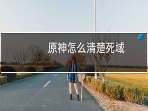 原神怎么清楚死域