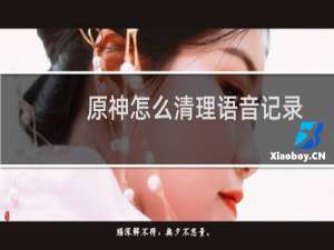 原神怎么清理语音记录