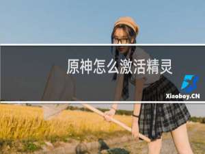 原神怎么激活精灵