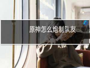 原神怎么炮制队友